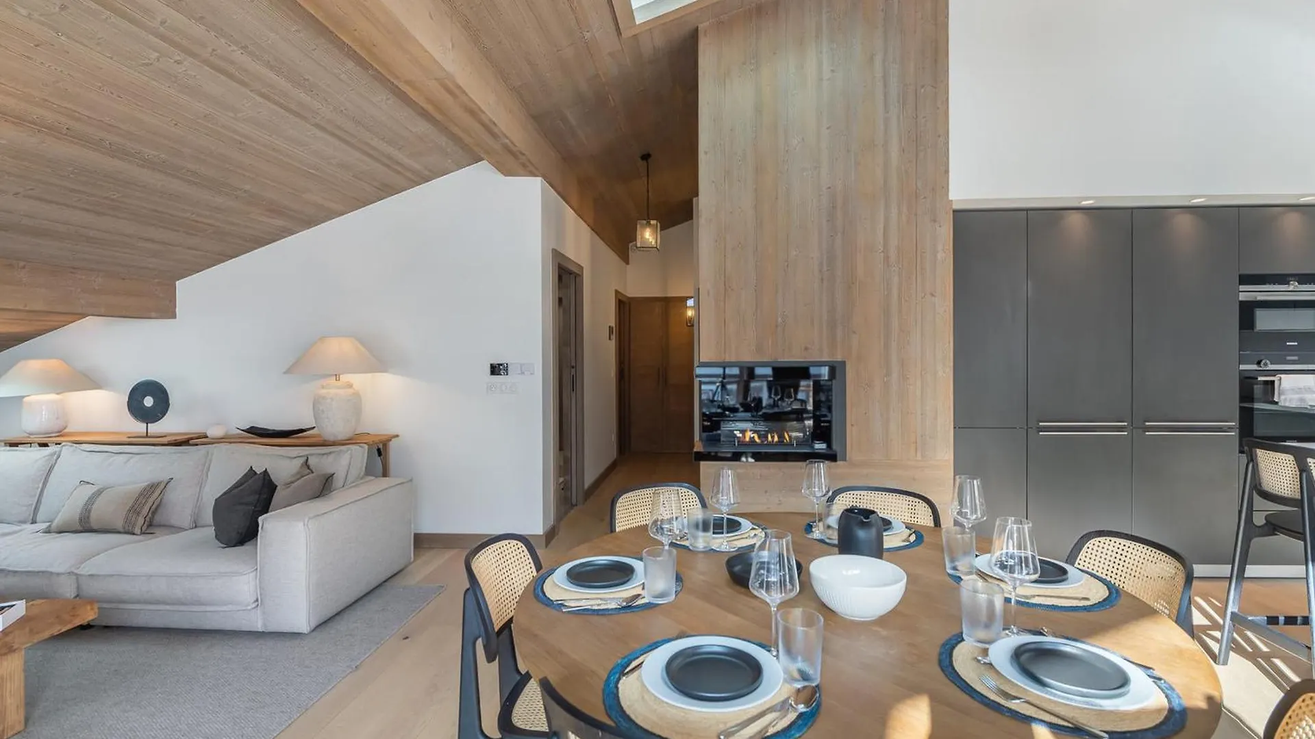 Penthouse A Megeve Avec Piscine, Sauna Et Salle De Sport - Fr-1-569-68 法国